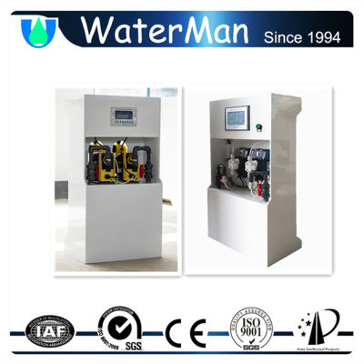Generador de dióxido de cloro para desinfección de agua de pozo, control automático de flujo de 600 g/h