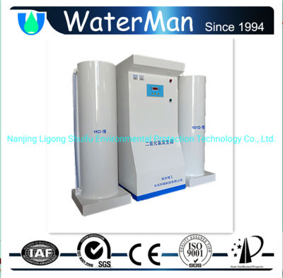 Tanque químico Tipo Clo2 Generador para tratamiento de agua 100g/H Resicual-Clo2-Control